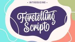 Foretelling Script Font › Fontesk