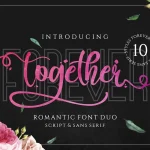 Forever Together Romantic Font Duo - Fonte Grátis Forever Together Romantic Font Duo