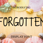 Forgotten Typeface