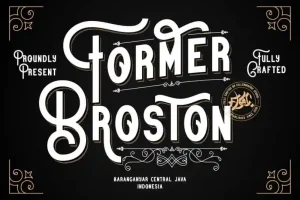 Former Broston Display Font