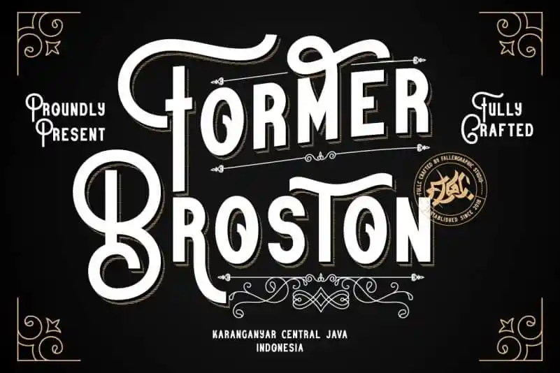 Former Broston Display Font