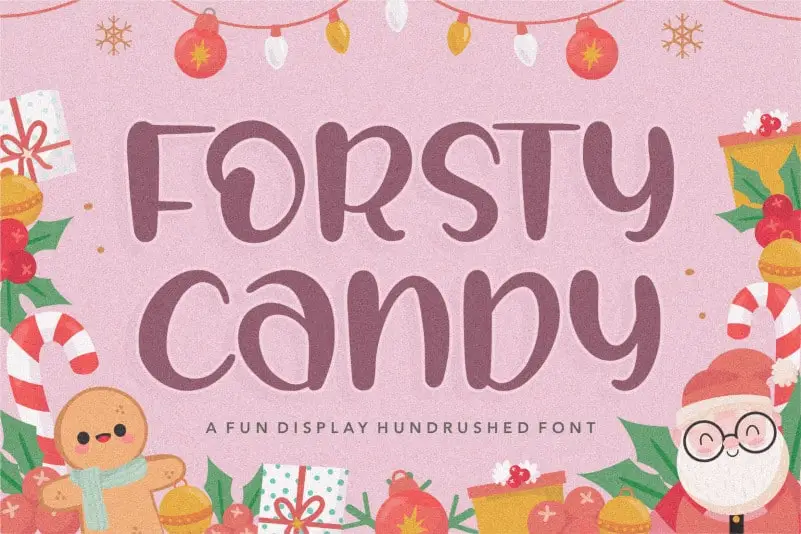 FORSTY CANDY Display Font