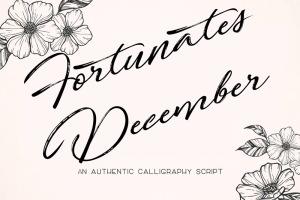 Fortunates December Font