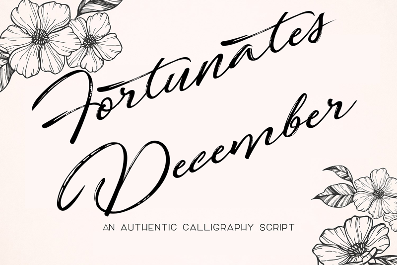 Fortunates December Font