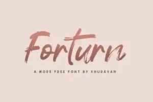 Forturn Brush Font