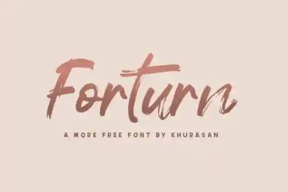 Forturn Brush Font