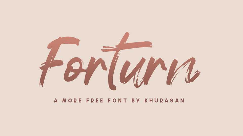 Forturn Font › Fontesk