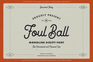 Foul Ball Font