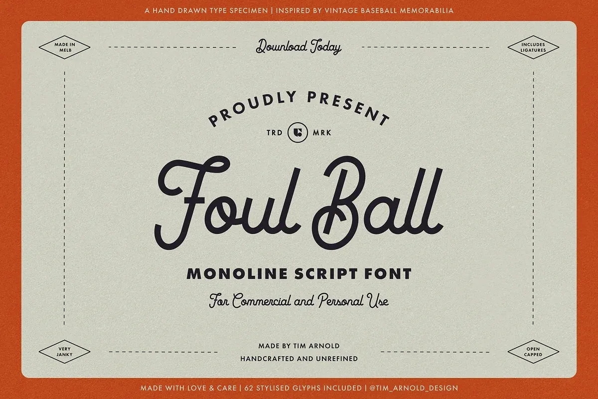 Foul Ball Font