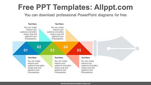 Fountain Pen PowerPoint Diagram