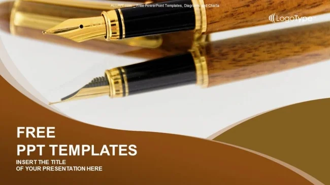 Fountain Pens-Business-PowerPoint Templates