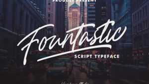 Fountastic Script Font › Fontesk