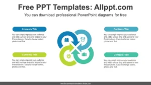 Four Circular Arrow PowerPoint Diagram