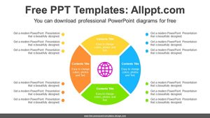 Four Divided Circle PowerPoint Diagram