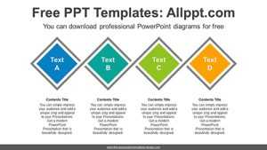 Four Options Rhombus PowerPoint Diagram