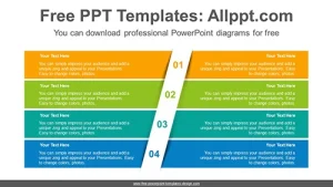 Four split banners PowerPoint Diagram Template