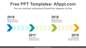 Four step chevron PowerPoint Diagram Template