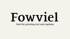 Fowviel Font › Fontesk