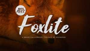 Foxlite Script Font › Fontesk