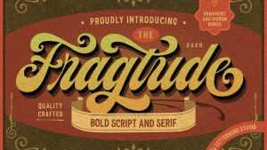 Fragtude Script Font › Fontesk