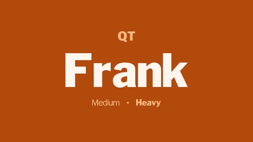 Frank Font Family › Fontesk