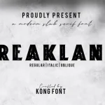 Freakland Display Font
