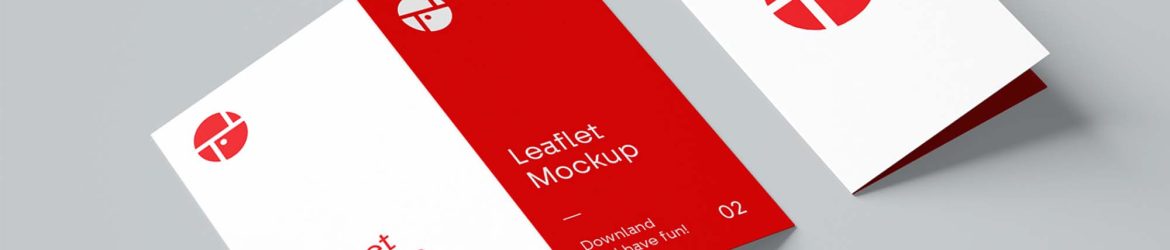 Free 2-Fold Brochure Mockup (PSD)