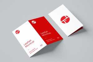 Free 2-Fold Brochure Mockup (PSD)