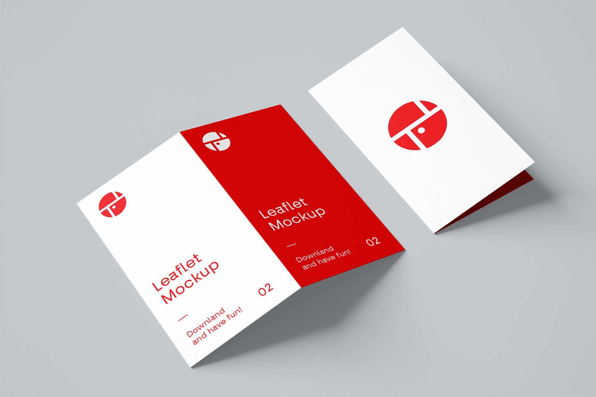 Free 2-Fold Brochure Mockup (PSD)