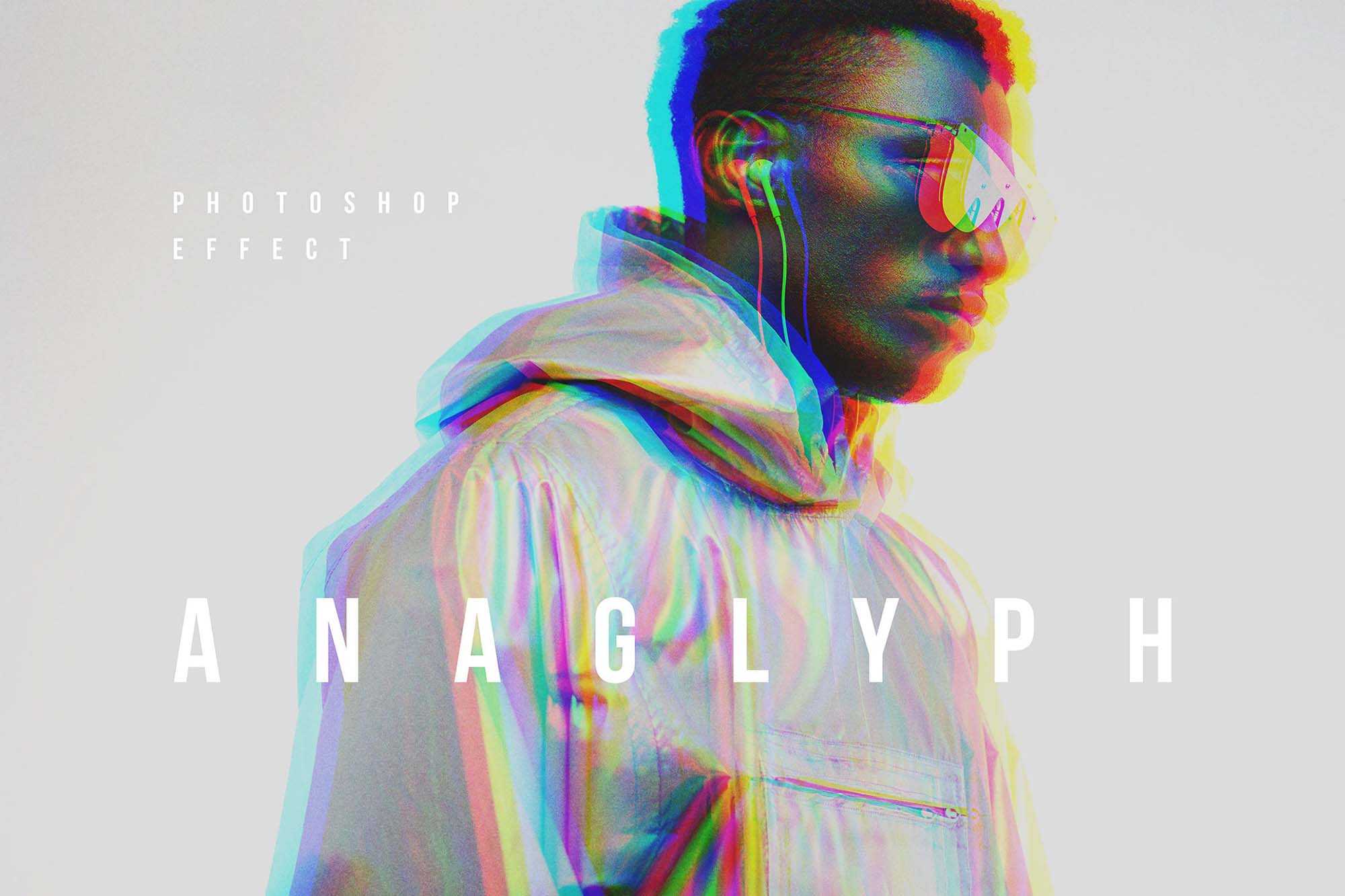 Free 3D Anaglyph Photoshop Effect (PSD)