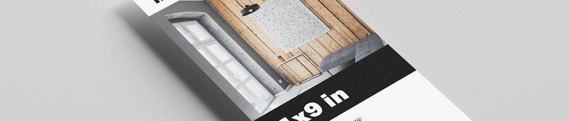 Free 4” x 9” flyer mockup - Instant Download