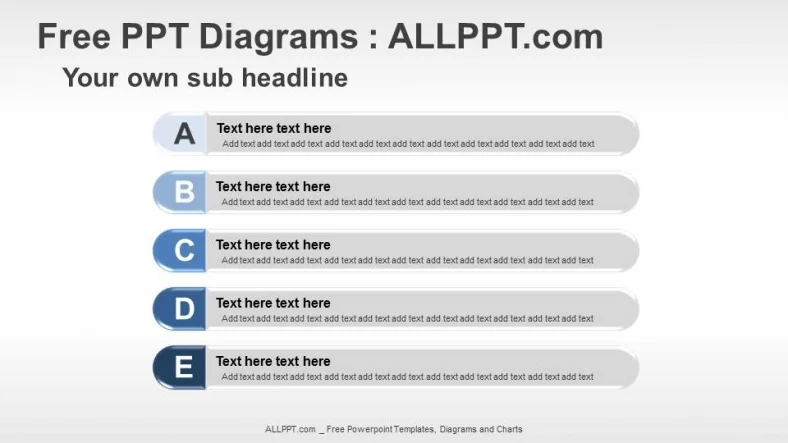 Free 5 Agenda PPT Diagrams