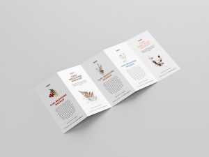 Free 5xDL leaflet mockup