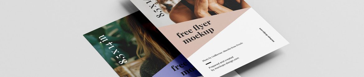 Free 8,5 x 14 inches flyer mockup