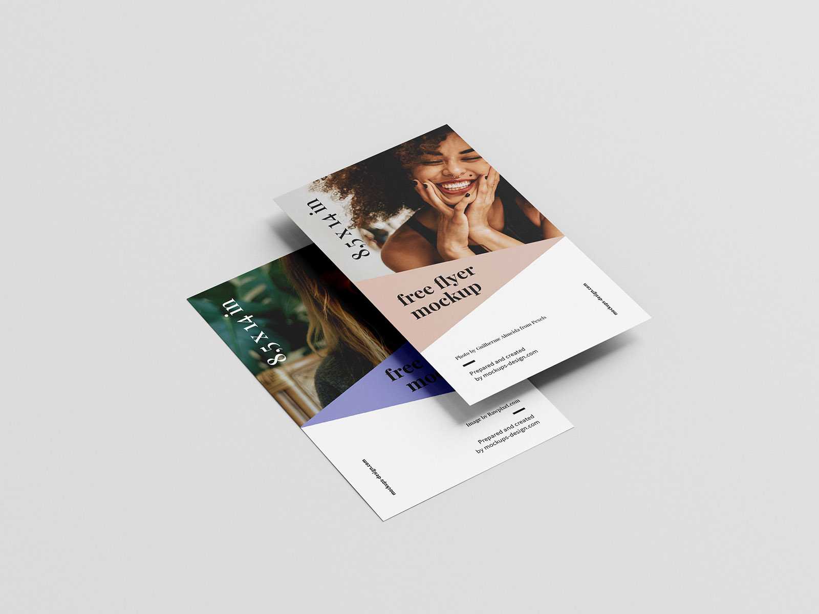 Free 8,5 x 14 inches flyer mockup