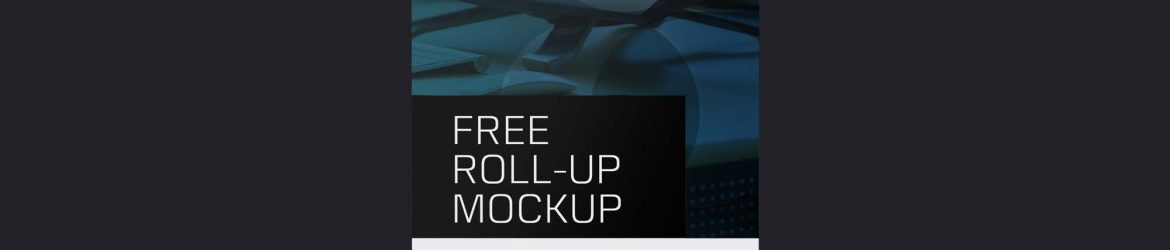 Free 85x200 CM Rollup Mockup (PSD)