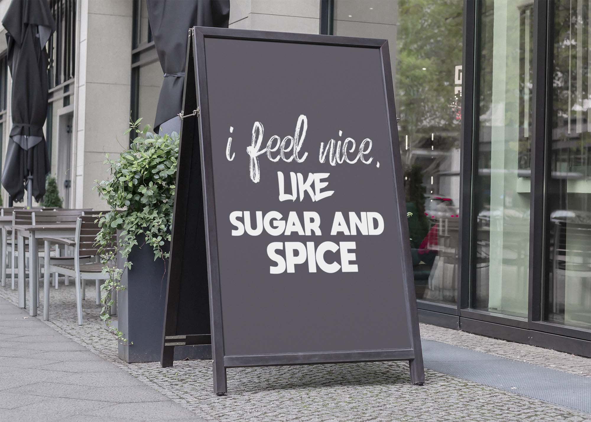 Free A Shape Sign Board Mockup (PSD)