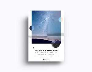 Free A4 / A5 Flyer Mockup (PSD)