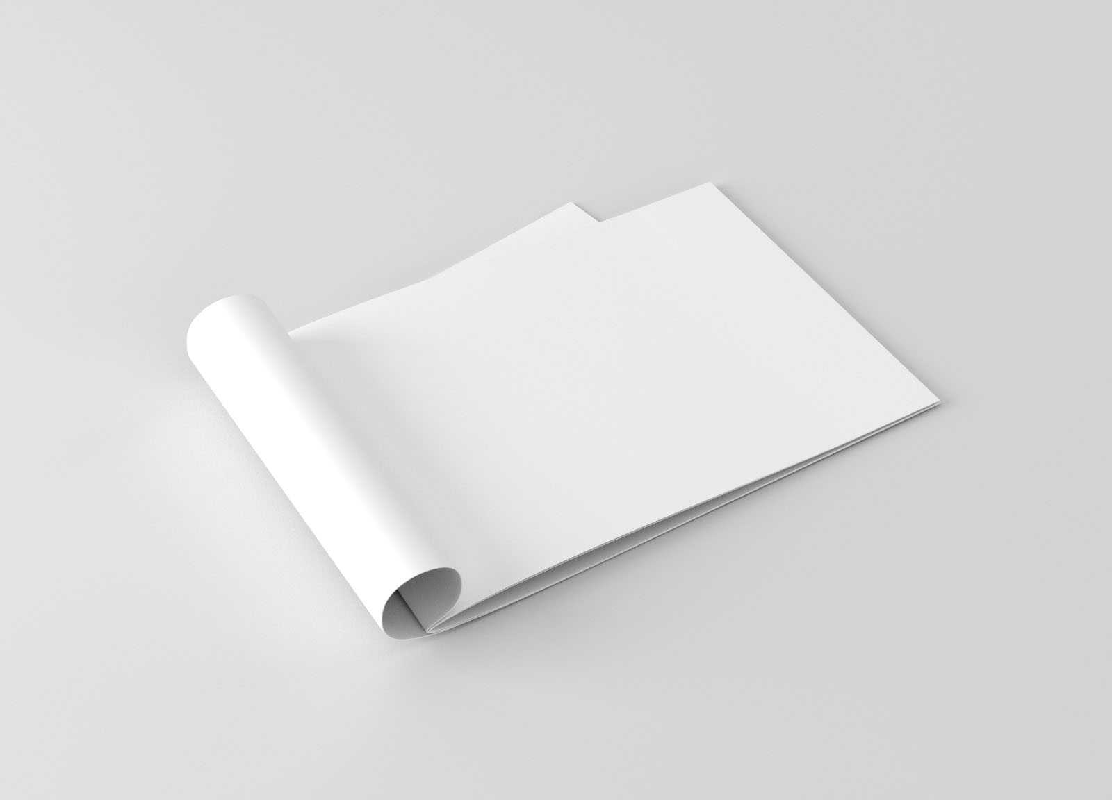 Free A4 Landscape Brochure Mockup