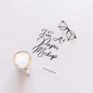 Free A4 Letterhead Paper Mockup (PSD)
