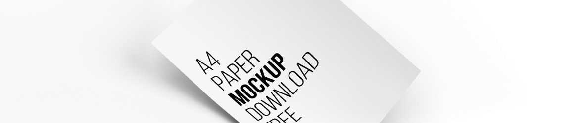 Free A4 Paper Mockup (PSD)