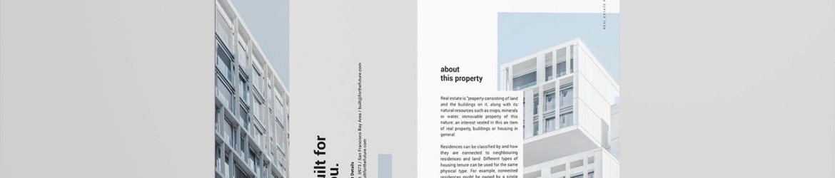 Free A4 Real Estate Bifold Brochure Template