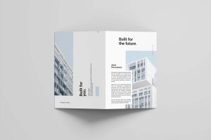 Free A4 Real Estate Bifold Brochure Template