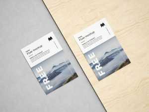 Free A5 flyer mockup