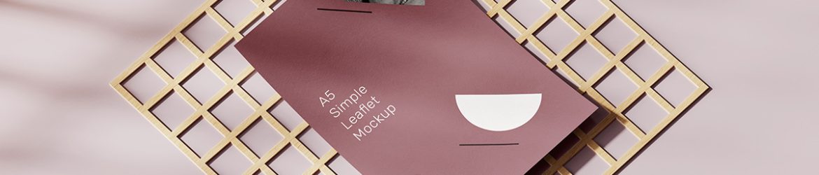 Free A5 Leaflet Mockup Free A5 Leaflet Mockup