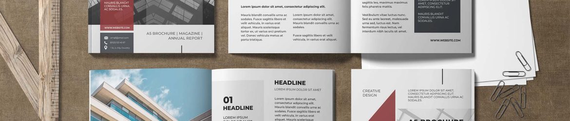 Free A5 Magazine Mockup (PSD)
