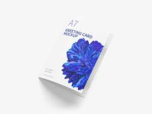 Free A7 Greeting Card Mockup (PSD)