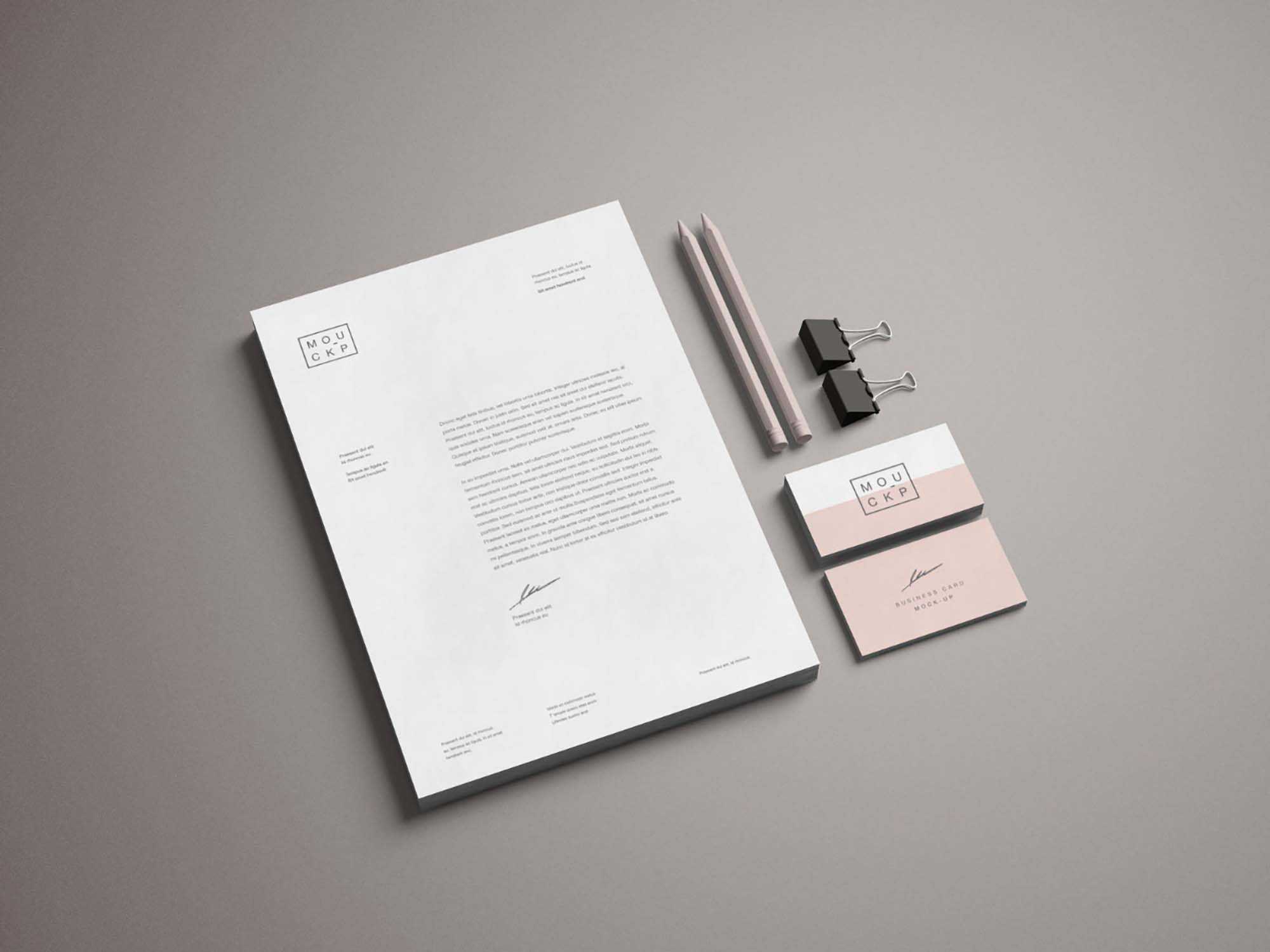 Free Advanced Stationery Mockup