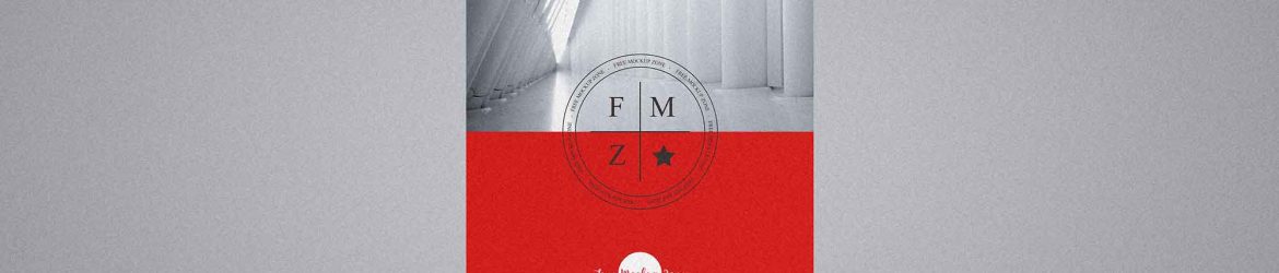 Free Advertising Banner Roll-up Mockup (PSD)