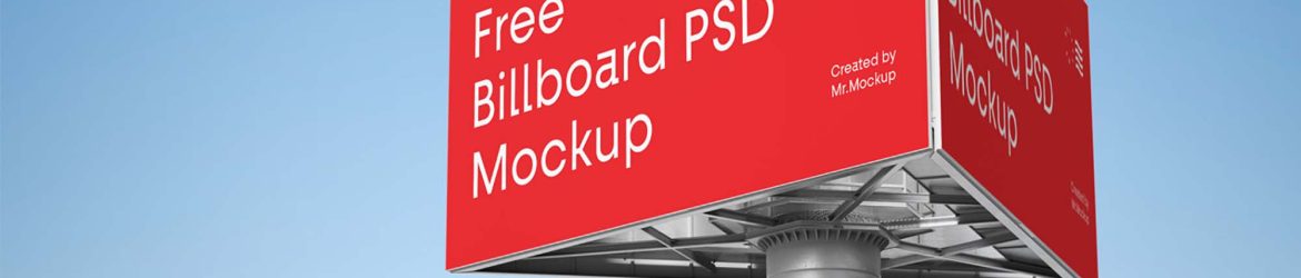 Free Advertising Billboard Mockup (PSD)